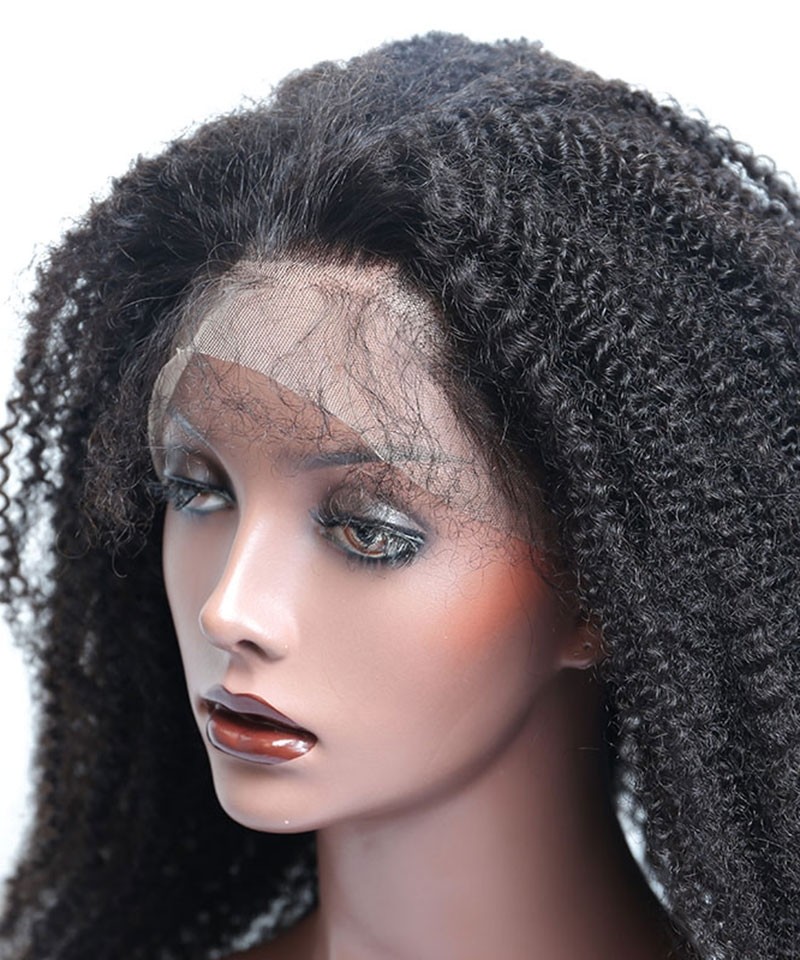 Afro Kinky Curly Super Thick 250% Density Lace Front Human ...